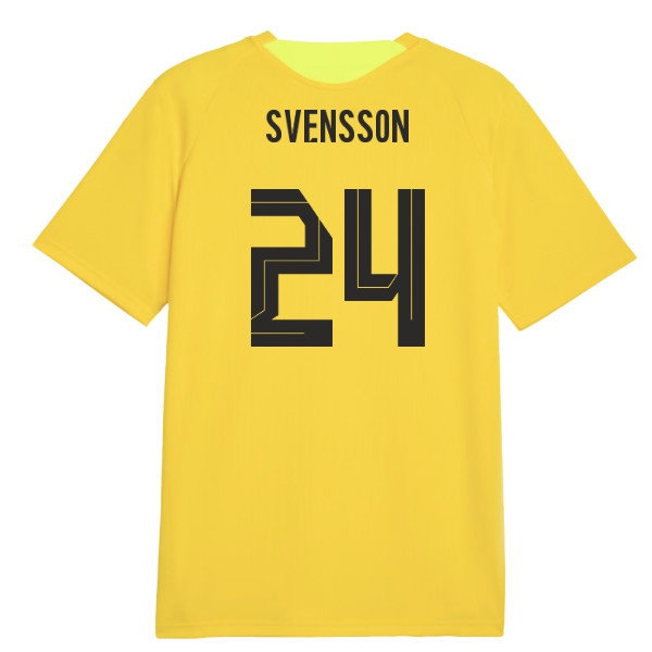 2026-2027 Borussia Dortmund Training Jersey (Yellow) (Svensson 24) — Shop Online