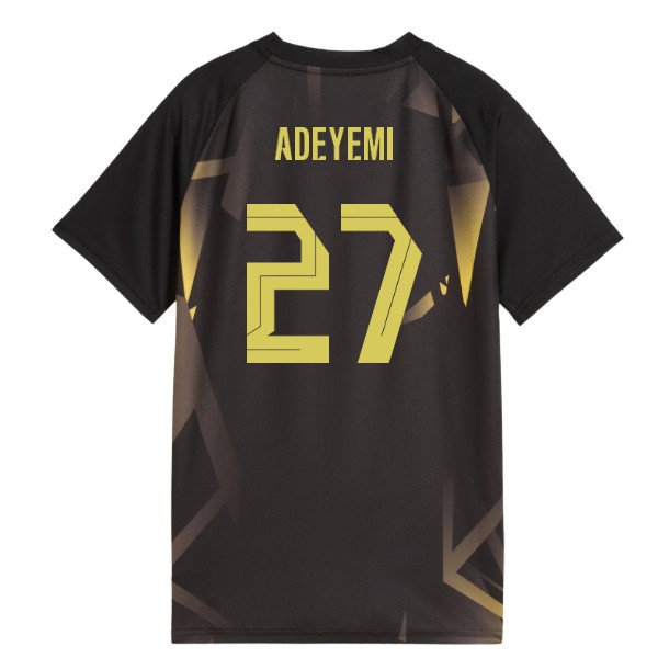 2026-2027 Borussia Dortmund Warm Up Jersey (Black) (Adeyemi 27) — Shop Online