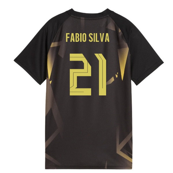 2026-2027 Borussia Dortmund Warm Up Jersey (Black) (Fabio Silva 21) — Buy Now
