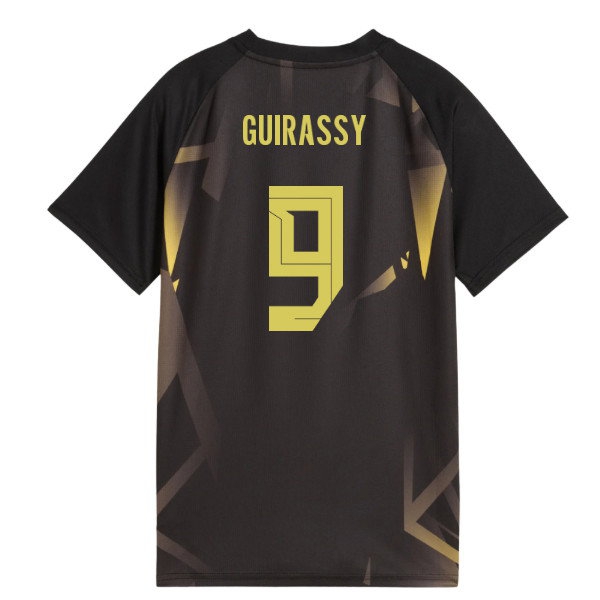 2026-2027 Borussia Dortmund Warm Up Jersey (Black) (Guirassy 9) — Shop Now