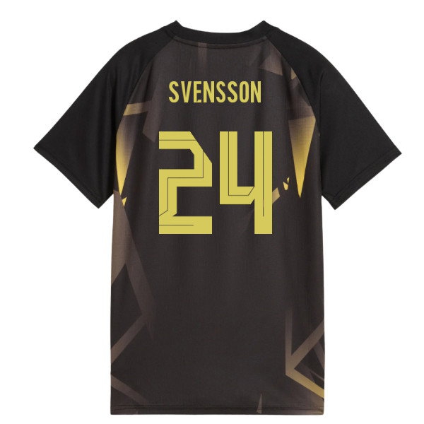 2026-2027 Borussia Dortmund Warm Up Jersey (Black) (Svensson 24) — Shop Online