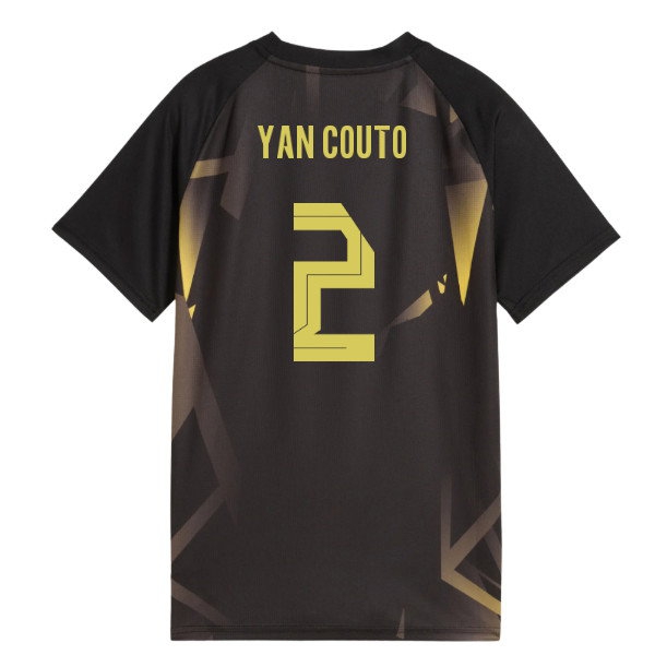 2026-2027 Borussia Dortmund Warm Up Jersey (Black) (Yan Couto 2) — Buy Online