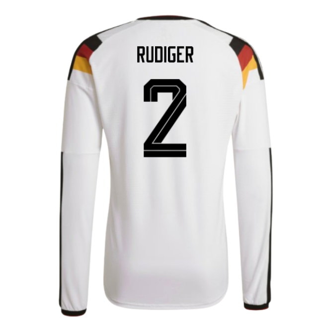 2026-2027 Germany Player Version Long Sleeve Home Shirt (Rudiger 2) — Shop Online