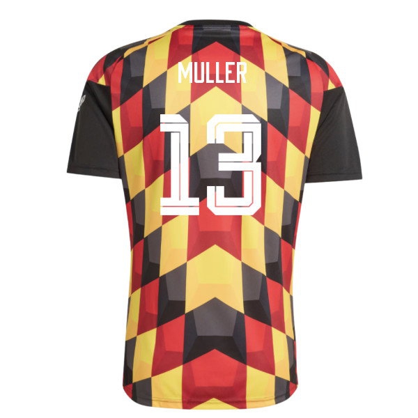 2026-2027 Germany Home Pre-Match Shirt (Black) (Muller 13) — Shop Now