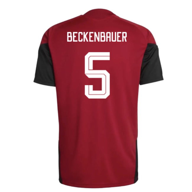 2026-2027 Germany Training Jersey (Red) (Beckenbauer 5) — Buy Now