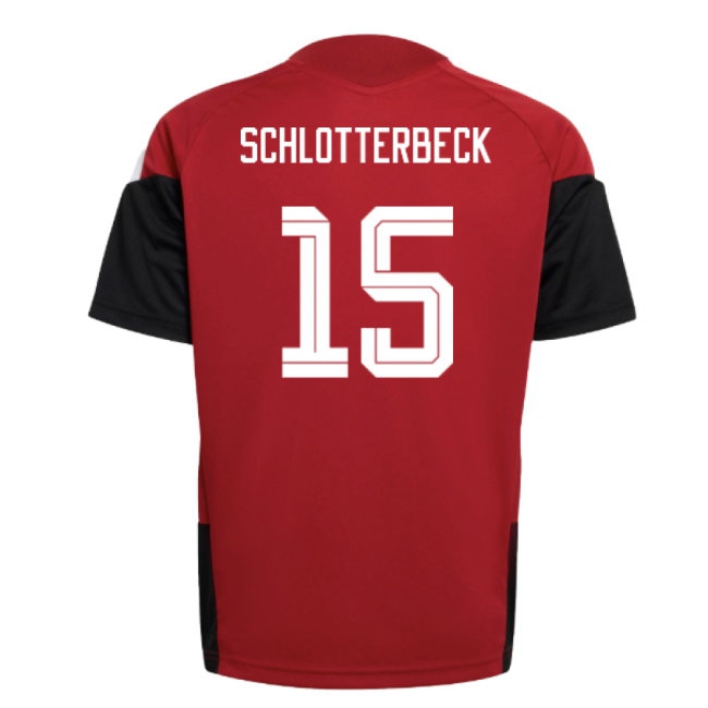 2026-2027 Germany Training Jersey (Red) - Kids (Schlotterbeck 15) — Buy Online