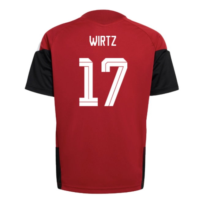 2026-2027 Germany Training Jersey (Red) - Kids (Wirtz 17) — Buy Online