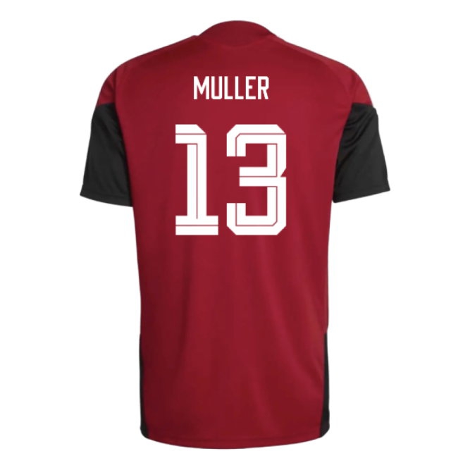 2026-2027 Germany Training Jersey (Red) (Muller 13) — Buy Online