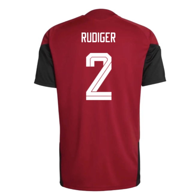 2026-2027 Germany Training Jersey (Red) (Rudiger 2) — Shop Online