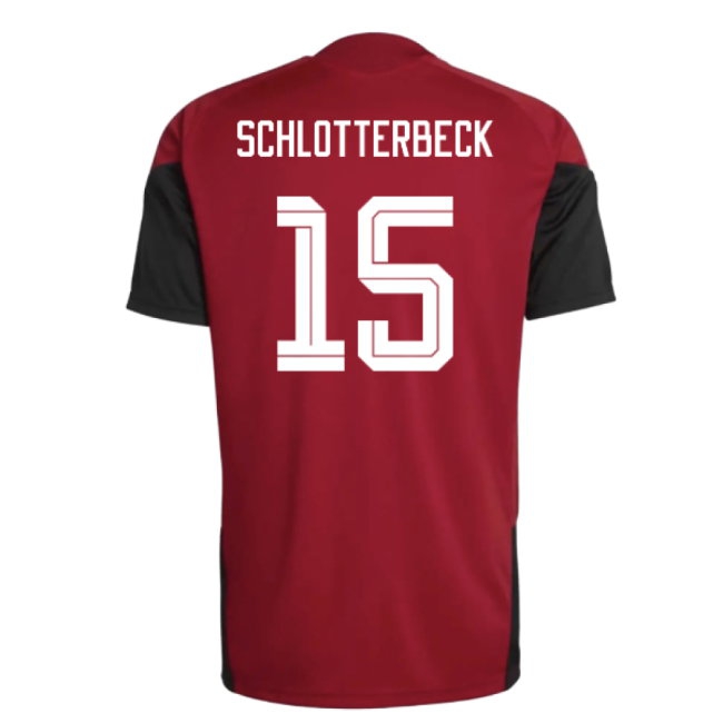 2026-2027 Germany Training Jersey (Red) (Schlotterbeck 15) — Shop Online