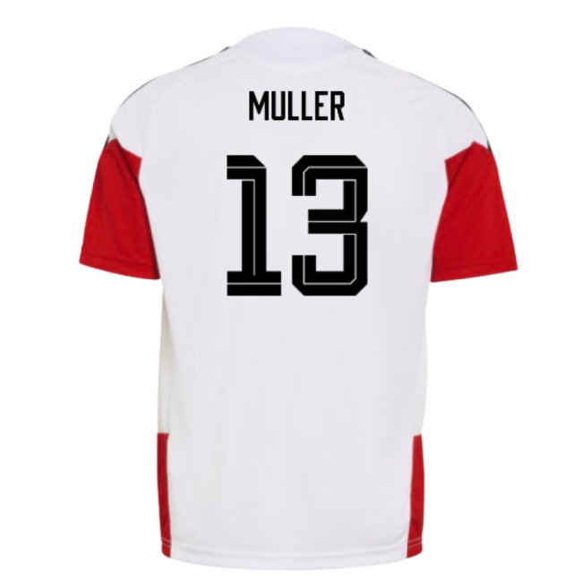 2026-2027 Germany Training Jersey (White) - Kids (Muller 13) — Buy Now