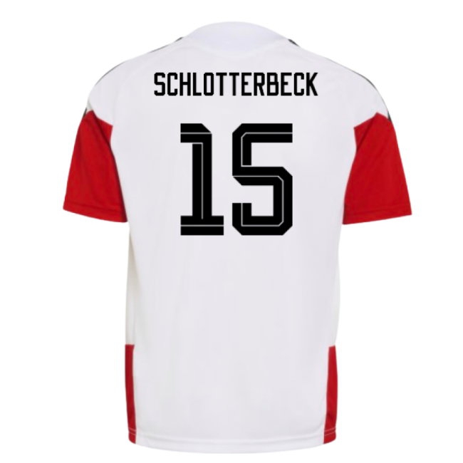 2026-2027 Germany Training Jersey (White) - Kids (Schlotterbeck 15) — Shop Now
