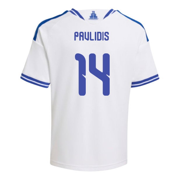 2026-2027 Greece Home Shirt (Kids) (Pavlidis 14) — Shop Online