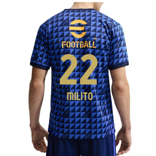 2026-2027 Inter Milan Pre-Match Shirt (Blue) (Milito 22) — Buy Online