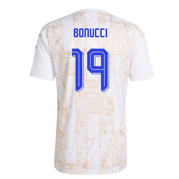 2026-2027 Italy Home Pre-Match Shirt (White) (Bonucci 19) — Buy Now