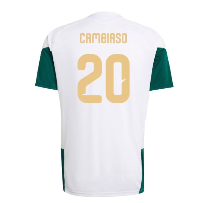 2026-2027 Italy Training Jersey (White) (Cambiaso 20) — Buy Online
