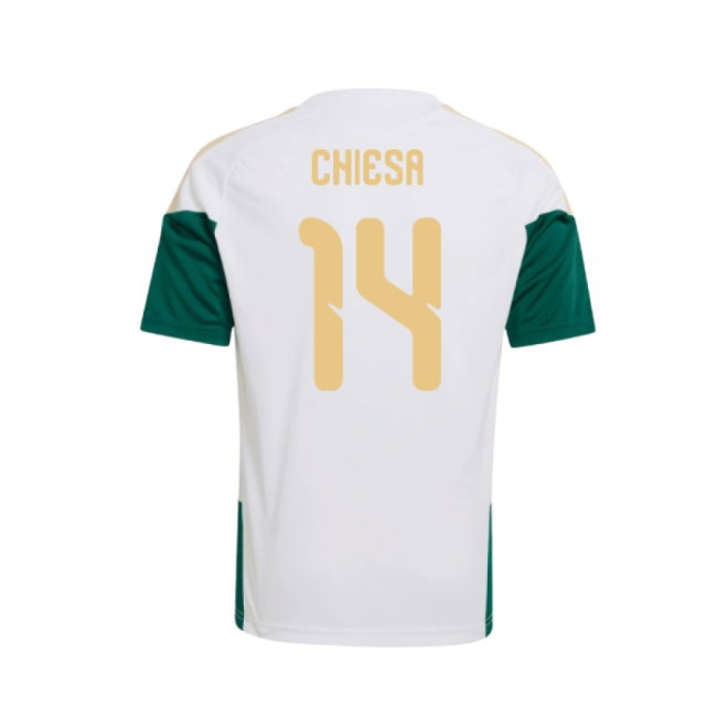 2026-2027 Italy Training Jersey (White) - Kids (Chiesa 14) — Buy Now