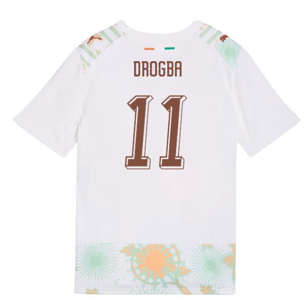 2026-2027 Ivory Coast Away Shirt (Kids) (Drogba 11) — Shop Online
