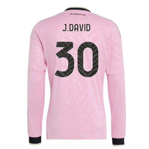 2026-2027 Juventus Long Sleeve Away Shirt (J.David 30) — Buy Online