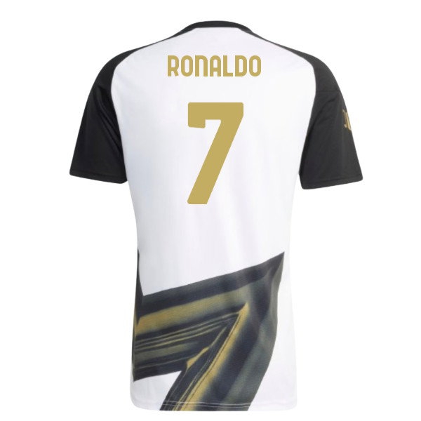 2026-2027 Juventus Pre-Match Shirt (White) (Ronaldo 7) — Buy Online