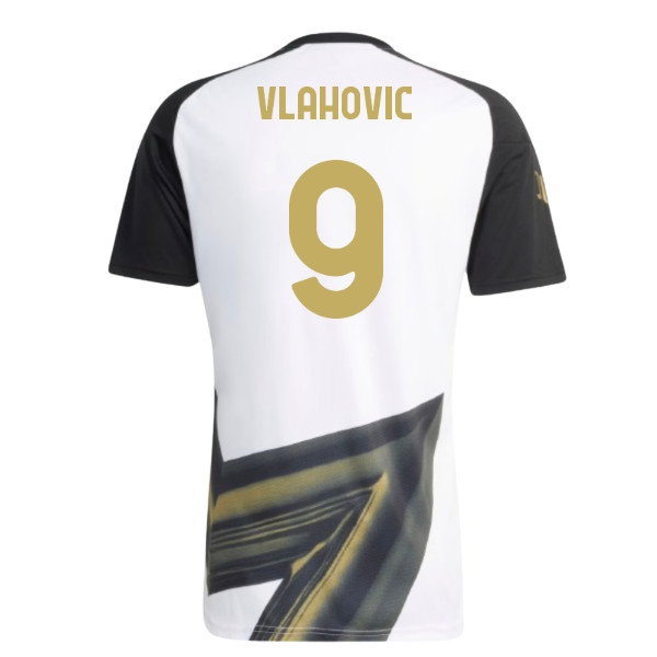 2026-2027 Juventus Pre-Match Shirt (White) (Vlahovic 9) — Shop Now
