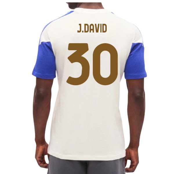 2026-2027 Juventus Training Tee (Chalk White) (J.David 30) — Buy Now