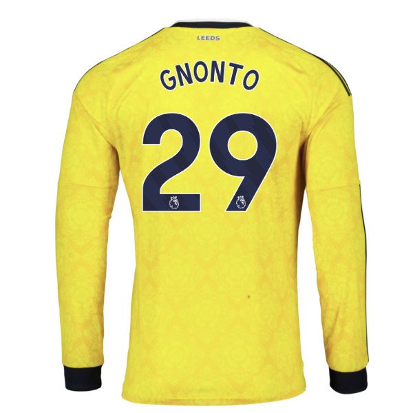 2026-2027 Leeds Away Long Sleeve Shirt (Gnonto 29) — Shop Online