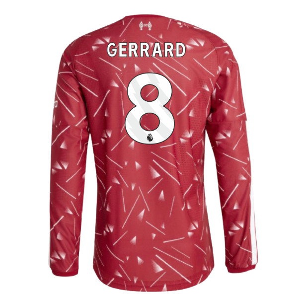 2026-2027 Liverpool Player Version Long Sleeve Home Shirt (Gerrard 8) — Shop Online