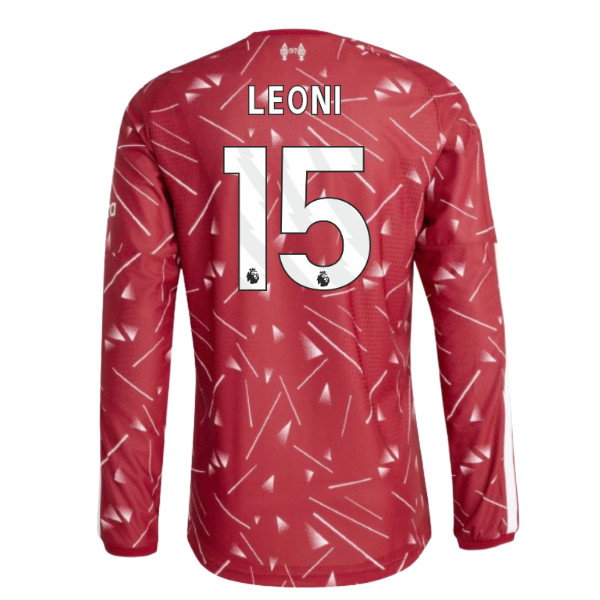 2026-2027 Liverpool Player Version Long Sleeve Home Shirt (Leoni 15) — Buy Online