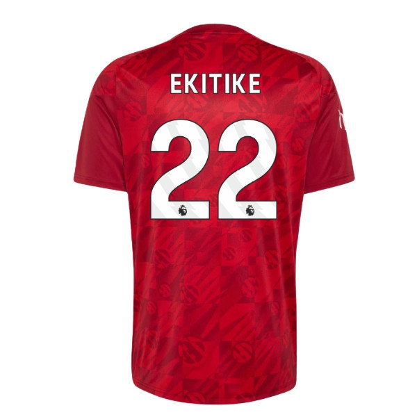 2026-2027 Liverpool Pre-Match Warm Up Shirt (Active Maroon) (Ekitike 22) — Shop Now