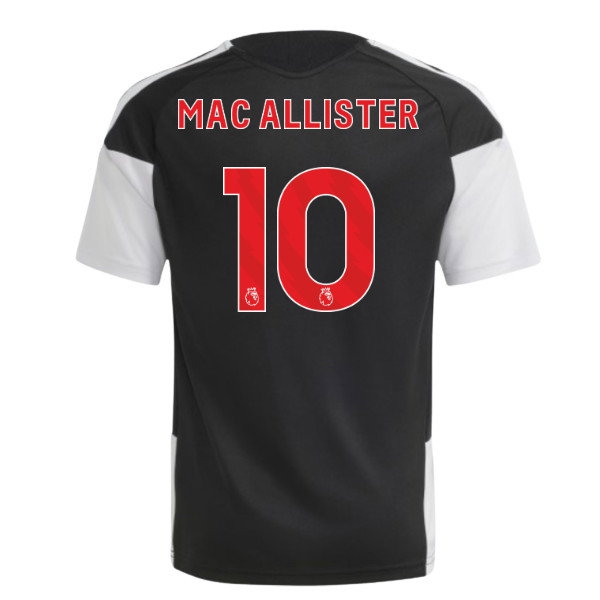 2026-2027 Liverpool Training Jersey (Black) - Kids (Mac Allister 10) — Shop Now