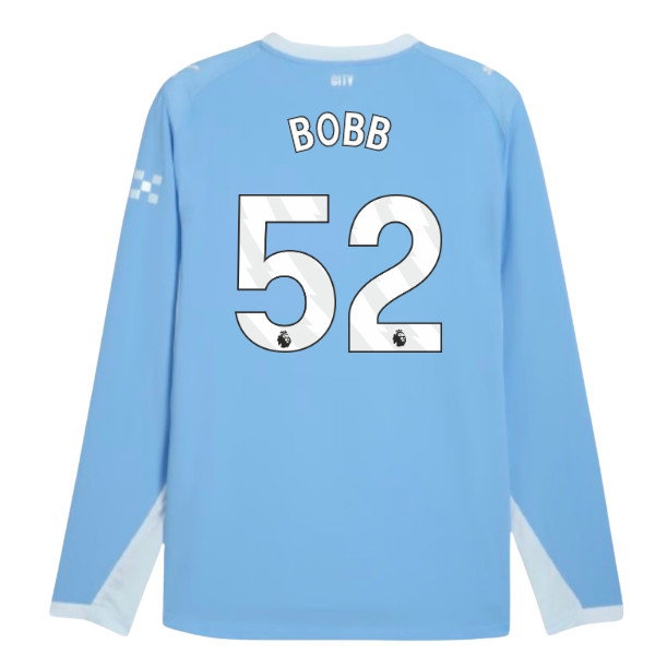 2026-2027 Man City Player Version Long Sleeve Home Shirt (Bobb 52) — Shop Now