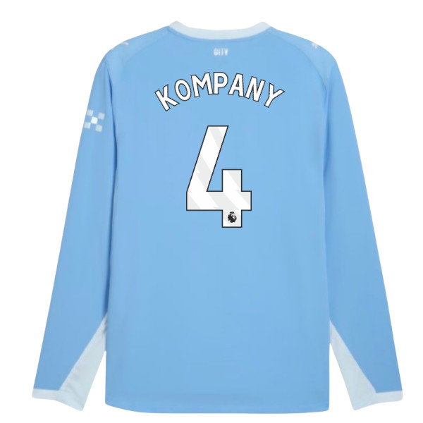 2026-2027 Man City Player Version Long Sleeve Home Shirt (Kompany 4) — Buy Now