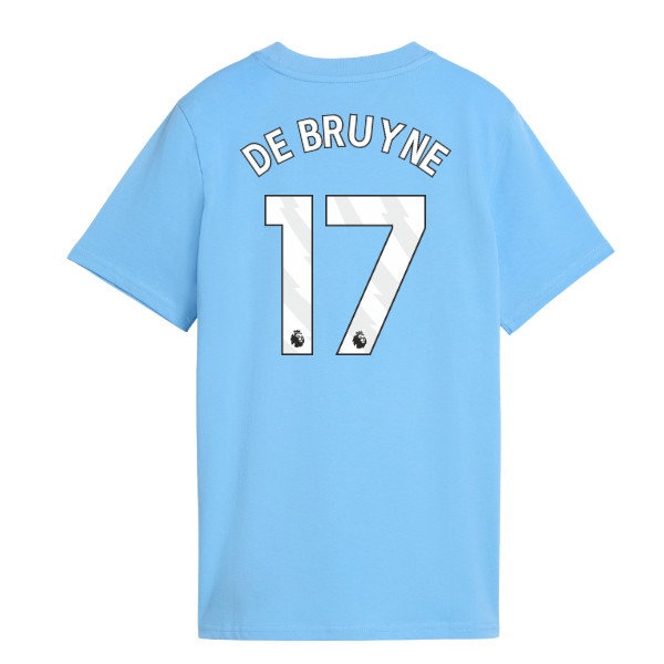 2026-2027 Man City FtblCulture Tee (Light Blue) (De Bruyne 17) — Buy Now