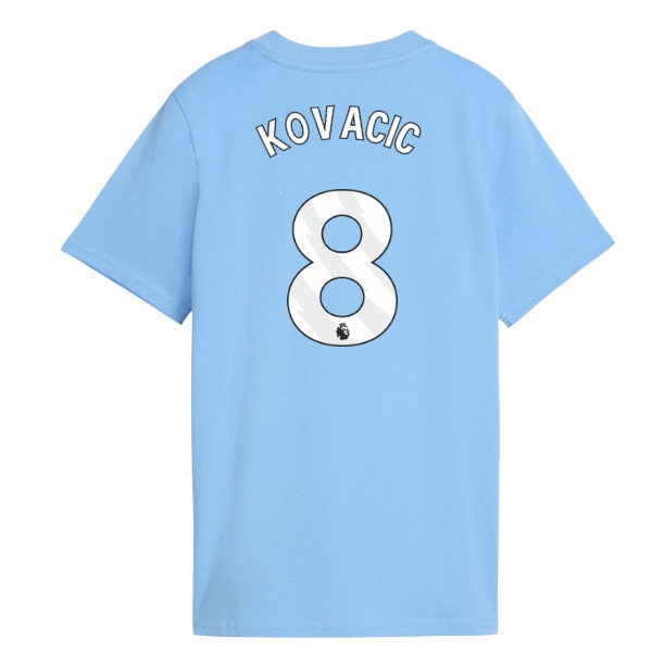 2026-2027 Man City FtblCulture Tee (Light Blue) - Kids (Kovacic 8) — Shop Now
