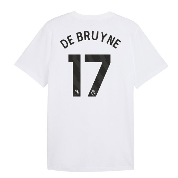 2026-2027 Man City FtblCulture Tee (White) (De Bruyne 17) — Shop Now