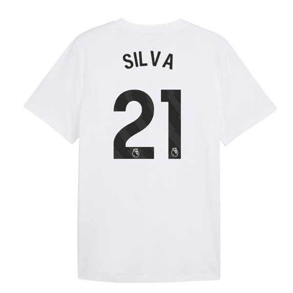 2026-2027 Man City FtblCulture Tee (White) (Silva 21) — Shop Now