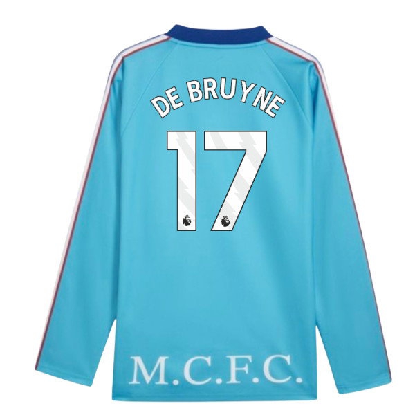 2026-2027 Man City KING Jersey LS (Blue) (De Bruyne 17) — Buy Now