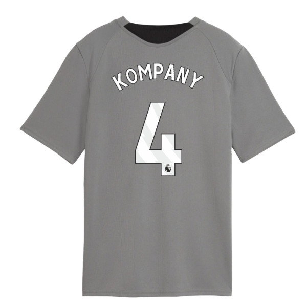 2026-2027 Man City Training Jersey (Cast Iron) - Kids (Kompany 4) — Buy Now