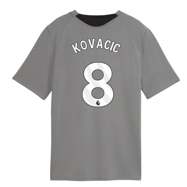2026-2027 Man City Training Jersey (Cast Iron) - Kids (Kovacic 8) — Buy Online