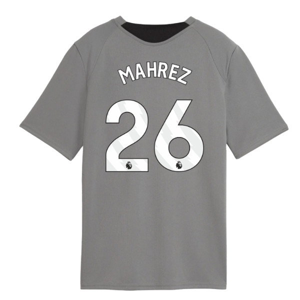 2026-2027 Man City Training Jersey (Cast Iron) - Kids (Mahrez 26) — Shop Now