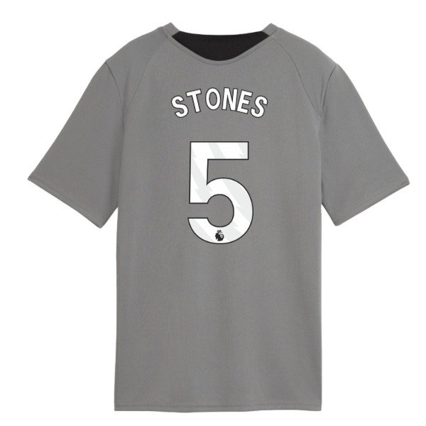 2026-2027 Man City Training Jersey (Cast Iron) - Kids (Stones 5) — Buy Online