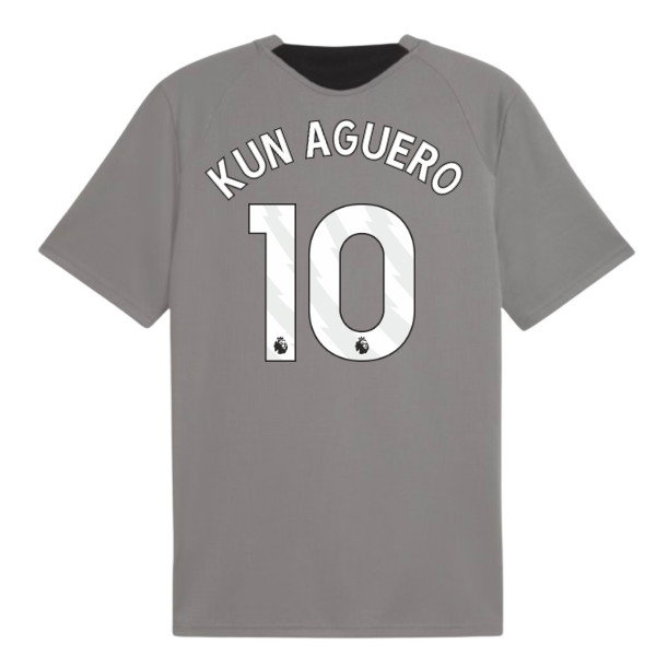 2026-2027 Man City Training Jersey (Cast Iron) (Kun Aguero 10) — Shop Online