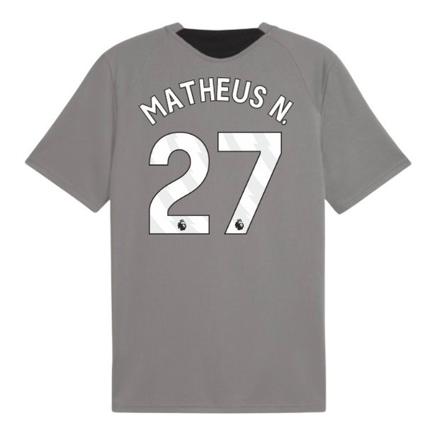2026-2027 Man City Training Jersey (Cast Iron) (Matheus N. 27) — Shop Now
