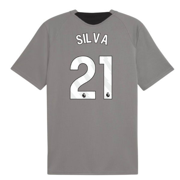 2026-2027 Man City Training Jersey (Cast Iron) (Silva 21) — Buy Online