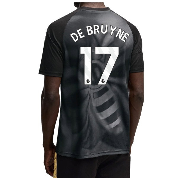 2026-2027 Man City Warm Up Jersey (Black) (De Bruyne 17) — Buy Online