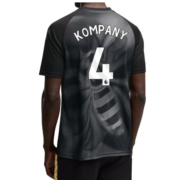2026-2027 Man City Warm Up Jersey (Black) (Kompany 4) — Buy Online