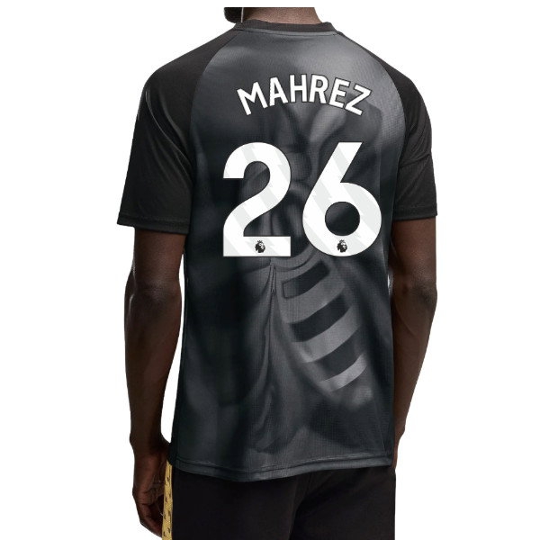 2026-2027 Man City Warm Up Jersey (Black) (Mahrez 26) — Buy Online