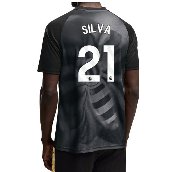 2026-2027 Man City Warm Up Jersey (Black) (Silva 21) — Buy Online