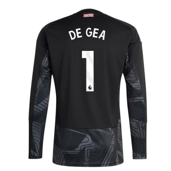 2026-2027 Man Utd Home Goalkeeper Shirt (Black) (De Gea 1) — Buy Now